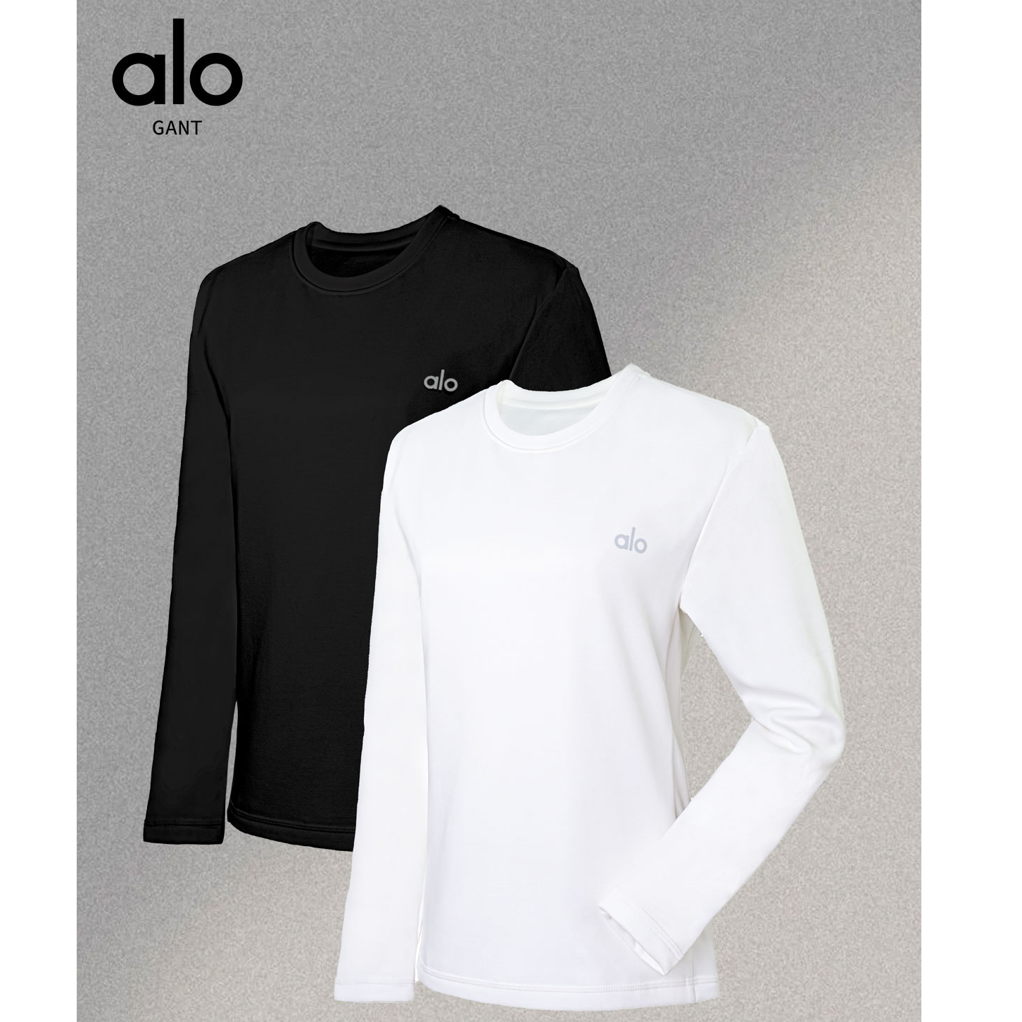 ALOGANT正品秋冬新款90%鹅绒7A抗菌保暖圆领长袖男女款T恤|D1003