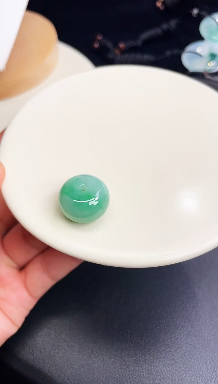 颈饰未镶嵌翡翠【38】平安扣 尺寸 17.9   12mm