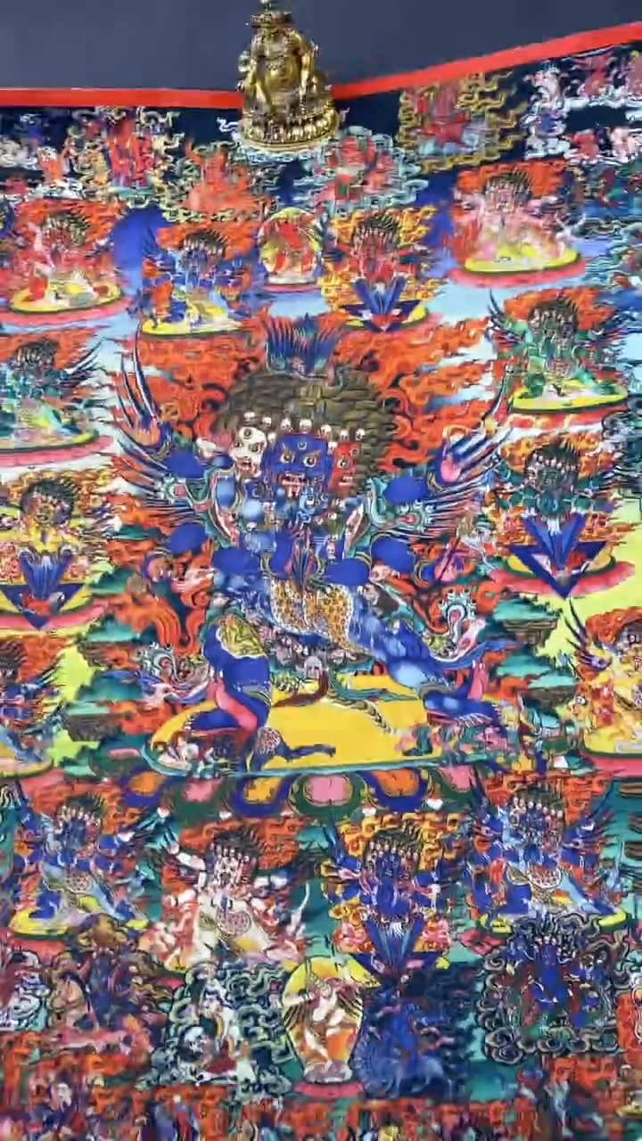 卷轴画王姬藏传唐卡艺术品