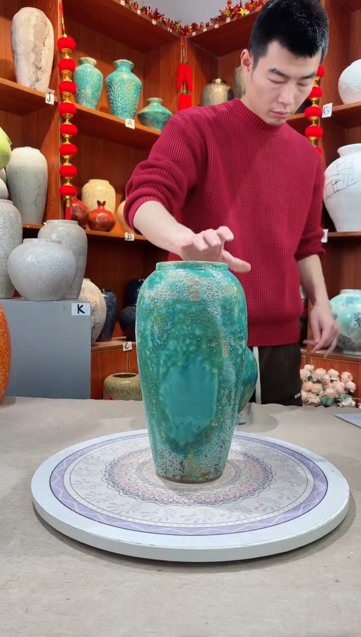 【闪购商品】瓶陶瓷花瓶 无花 草原映像大号