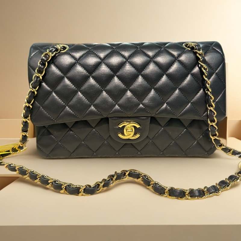 95新 Chanel/香奈儿 cf中号黑金31开16103479单肩包