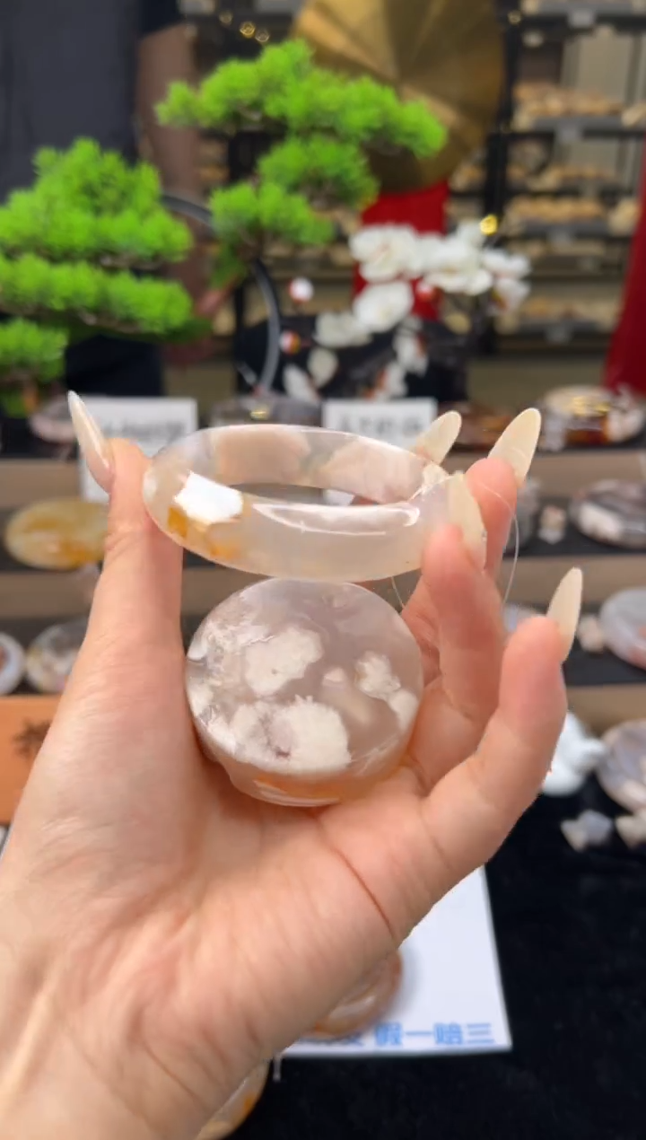 【闪购商品】石英质玉手镯未镶嵌53圈口（赠送镯心）13029