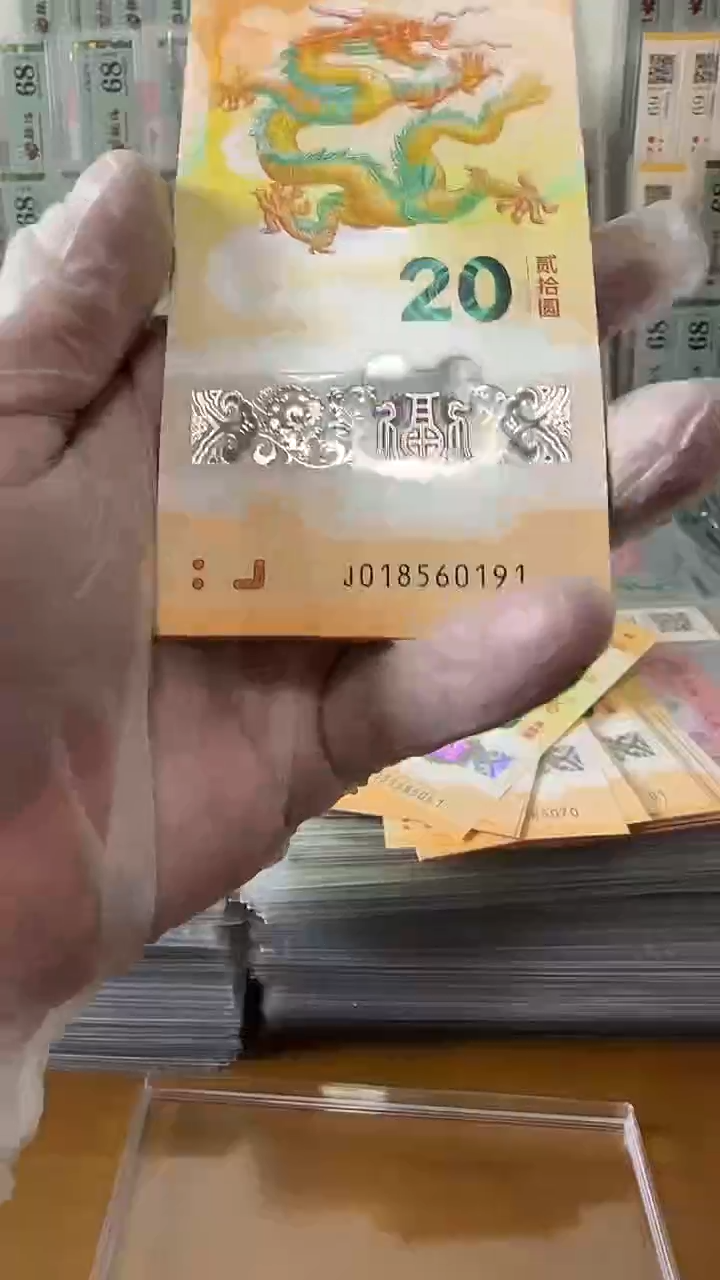 塑料018560191龙钞标十包PMG 