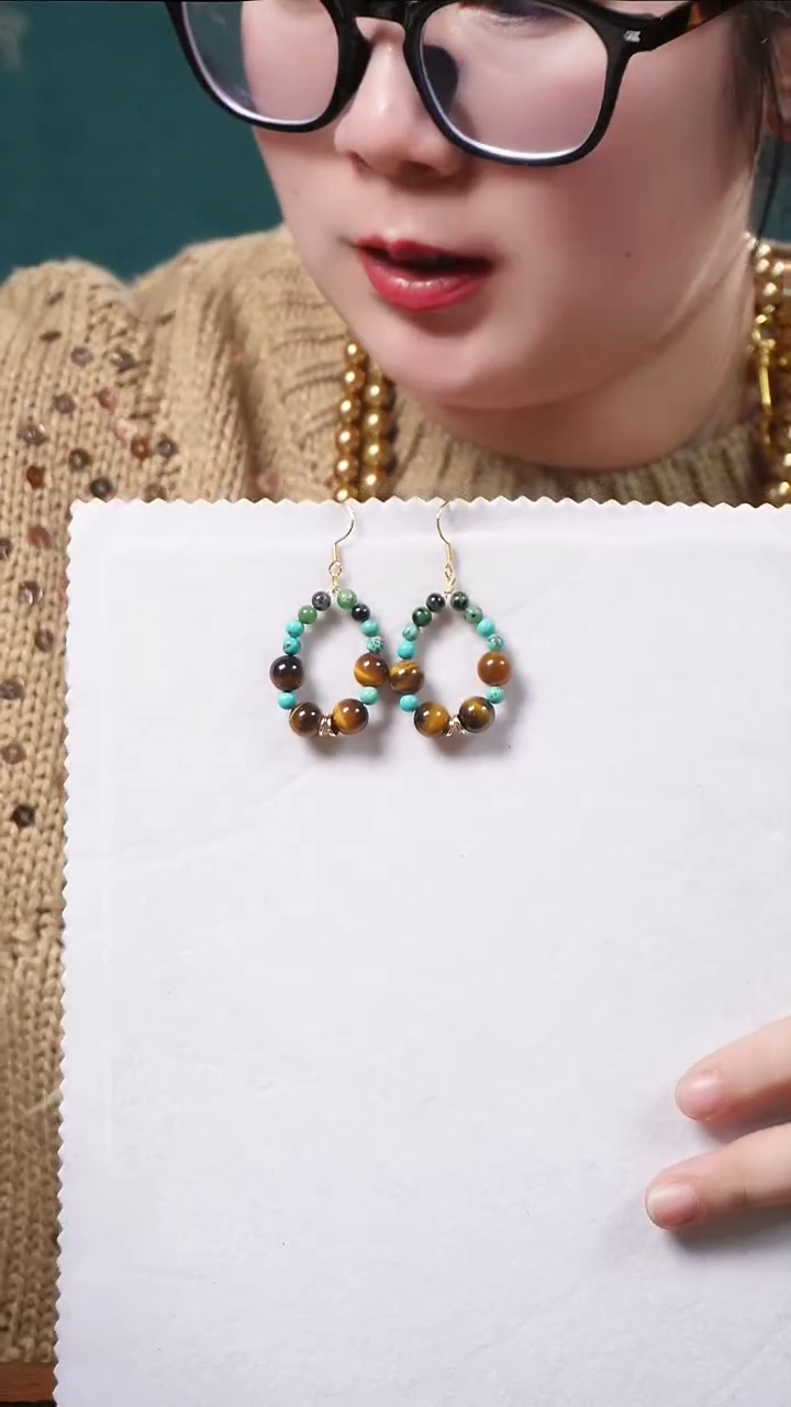 合金木变石耳钉银耳针