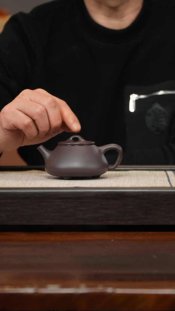 【闪购商品】紫砂茶壶平盖石瓢
