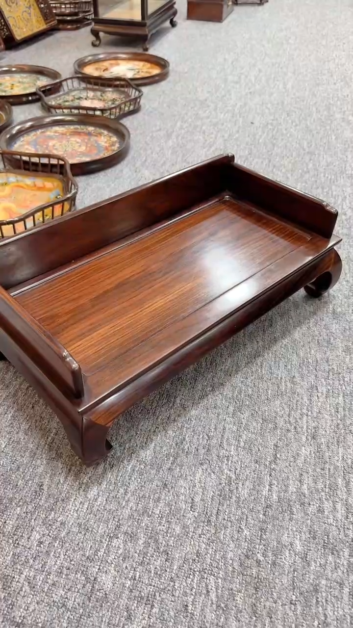 红酸枝木类成套家具夏***茶罗汉床