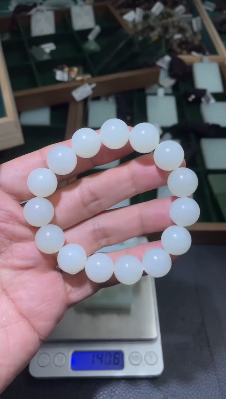 未镶嵌手串和田玉手串卡14