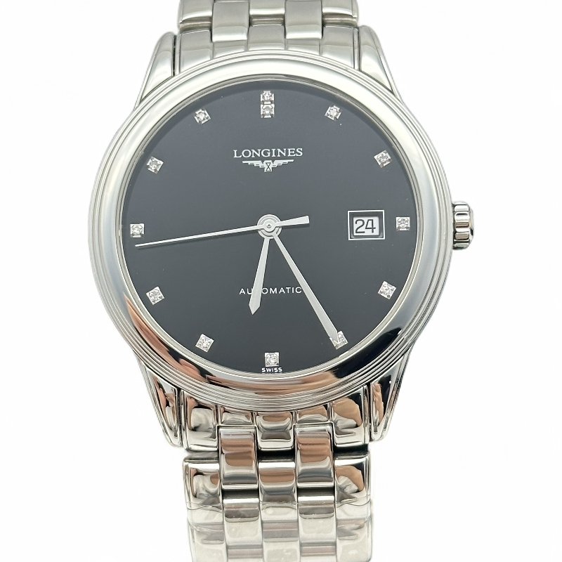 99新 Longines/浪琴 军旗/臻耀/男机械黑盘/974/公价16000/38.5MM