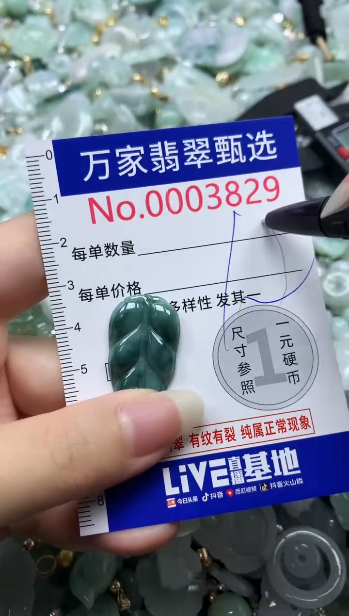 吊坠(不含链)未镶嵌翡翠3829