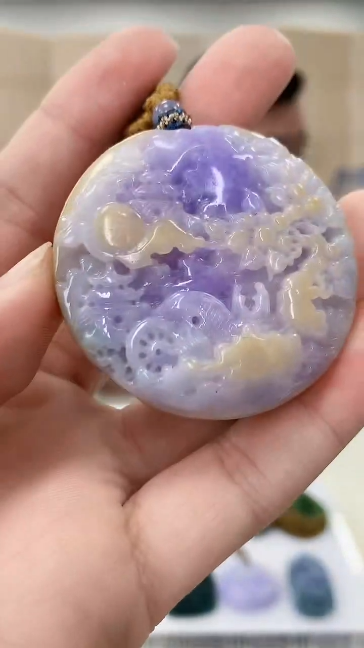 【闪购商品】定制翡翠未镶嵌5152bb-毛货挂件125