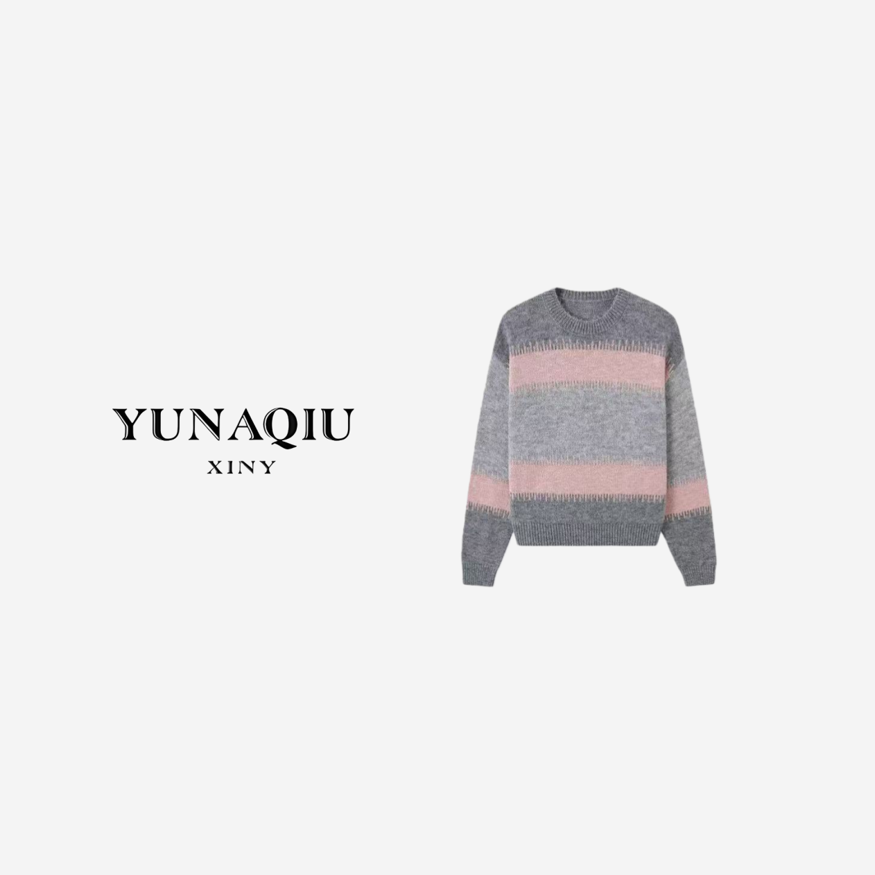 YUNAQIU-甜美绣花立体绣花针织开衫毛衣毛针织衫-9923