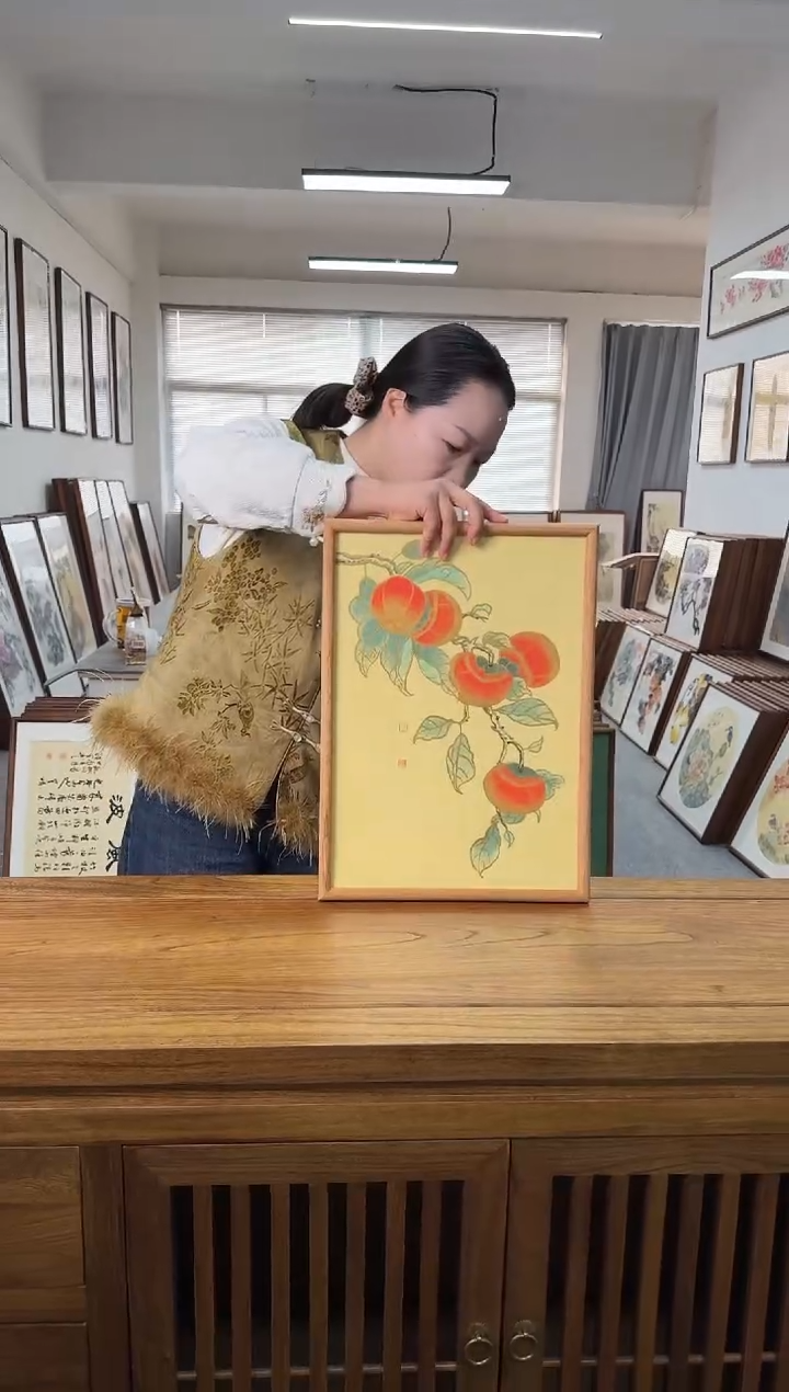 书法xw01-A3尺寸手绘同款柚木