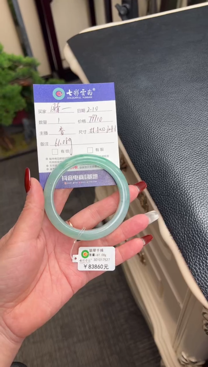 【闪购商品】翡翠手镯未镶嵌绿色