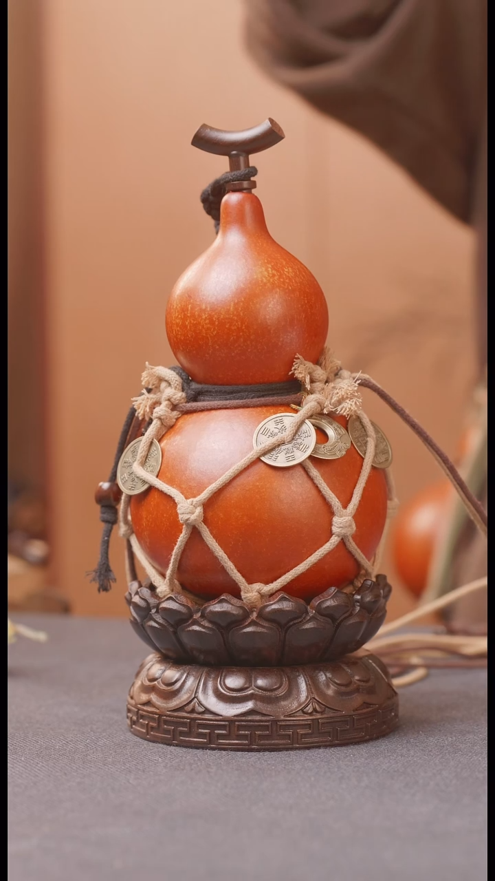 1149号链接精品大漆葫芦现货现发[一物一拍]不包含莲花底座500ml