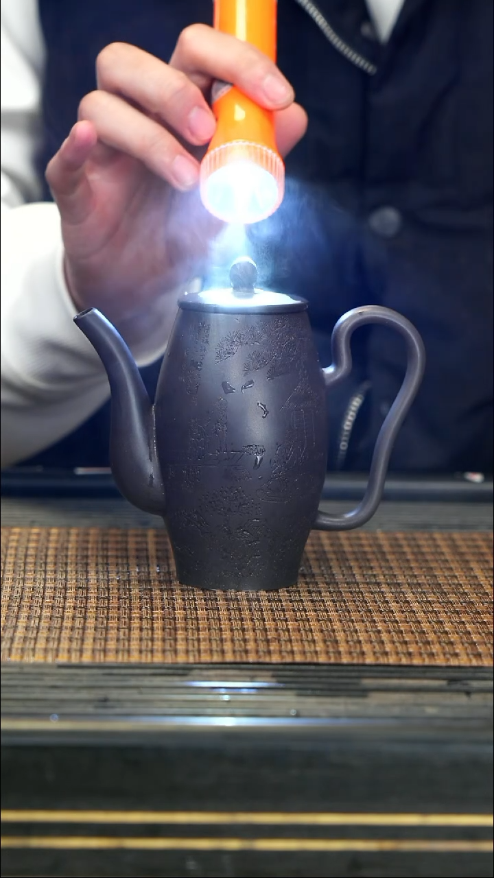 【闪购商品】紫砂茶壶79云雾天青 郁金瓶