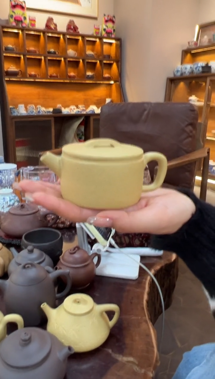 【闪购商品】紫砂茶壶【头哥手工壶】汉瓦本绿
