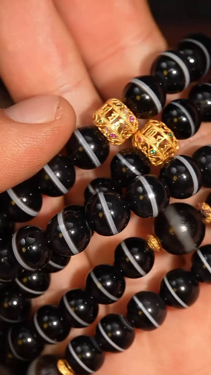 玛瑙/玉髓套链未镶嵌多样性发其一，DIY一