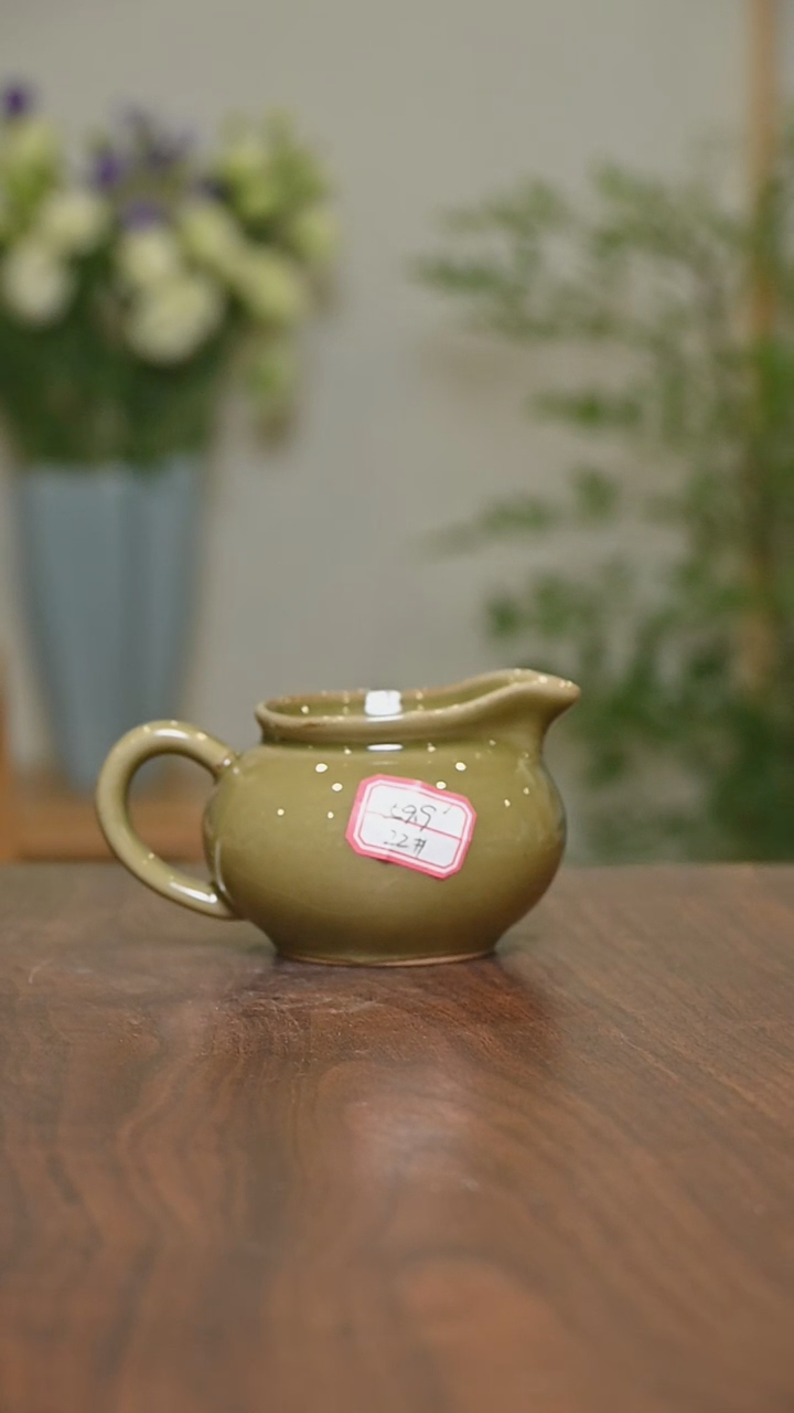 22#公道杯微瑕 矿石釉 朱家款