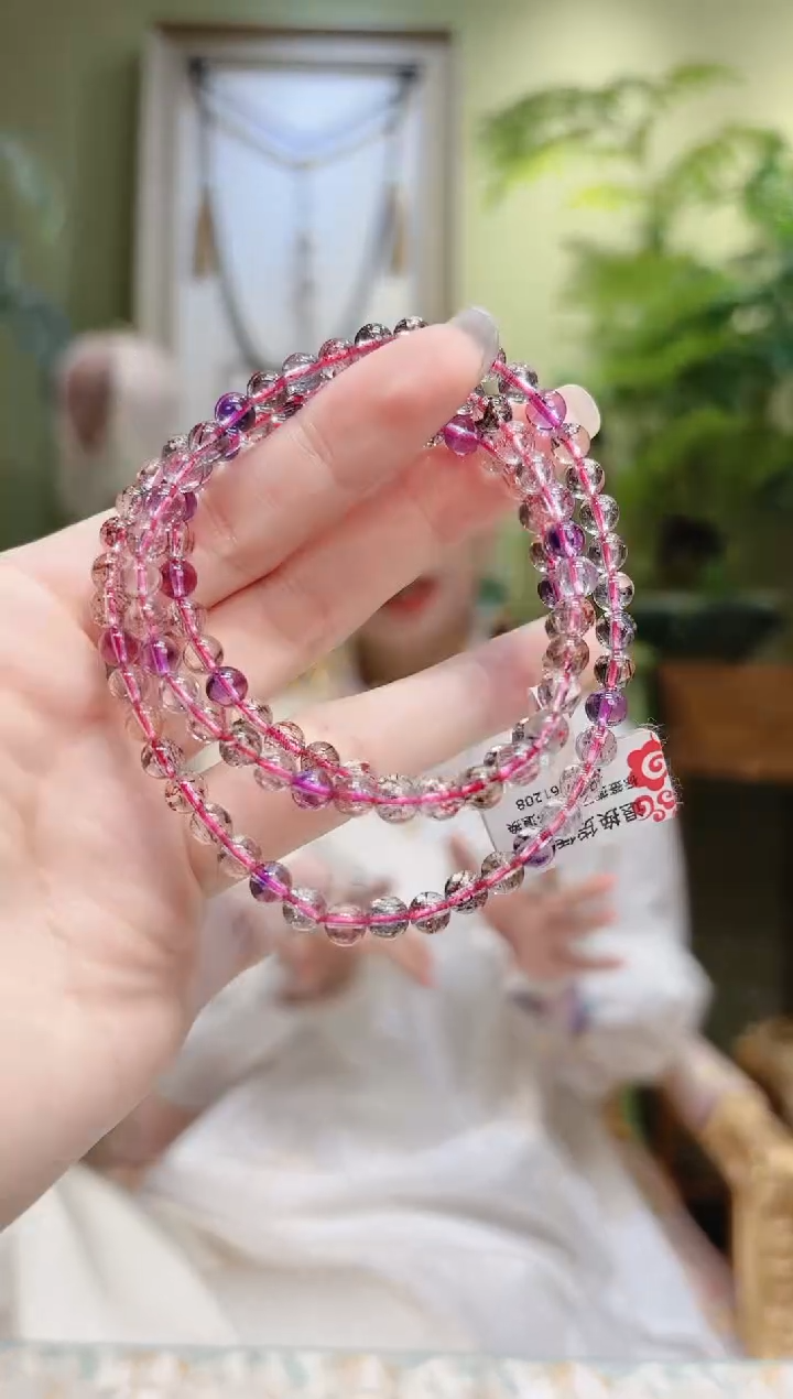 【闪购商品】水晶项链未镶嵌超七手串3圈2