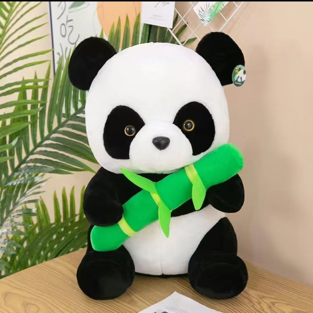 30厘米熊猫公仔玩偶可爱毛绒玩具女孩睡觉抱枕娃娃生日礼物