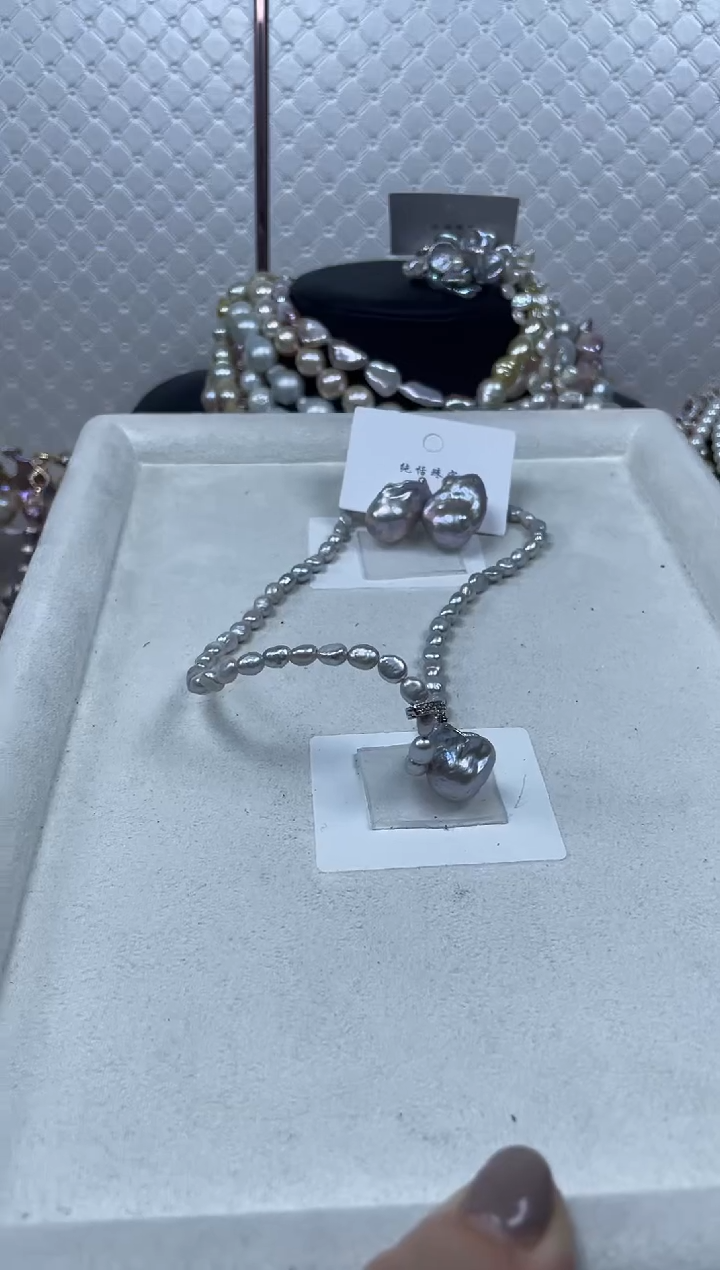 未镶嵌套装淡水珍珠【纯恬珍珠】