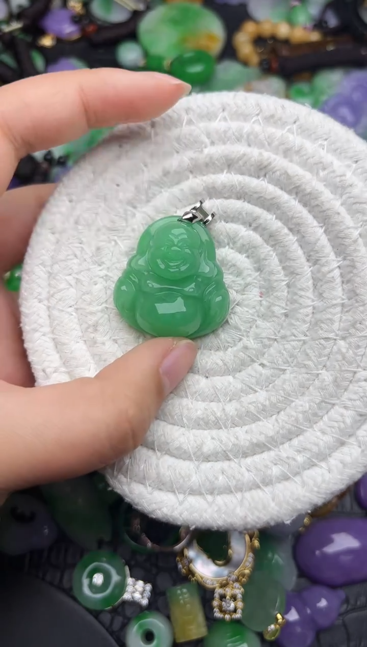 颈饰未镶嵌翡翠缅甸翡翠吊坠