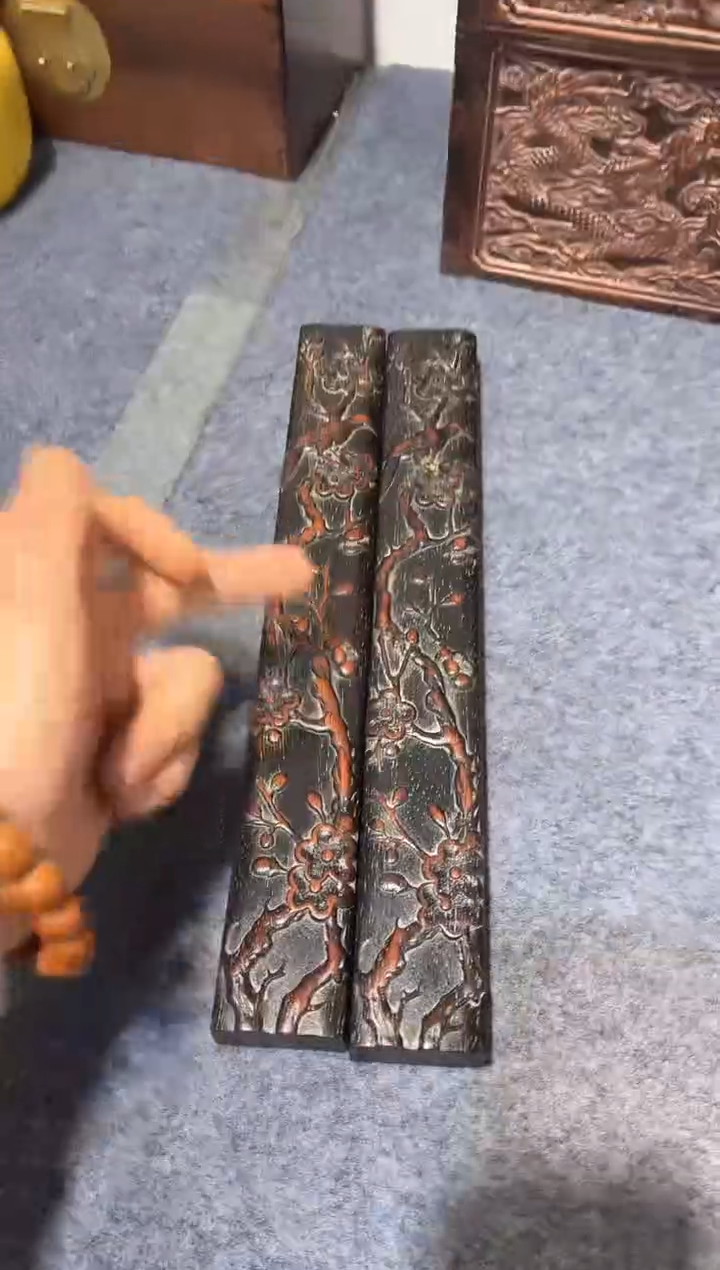 【闪购商品】木木雕花鸟镇尺111111111