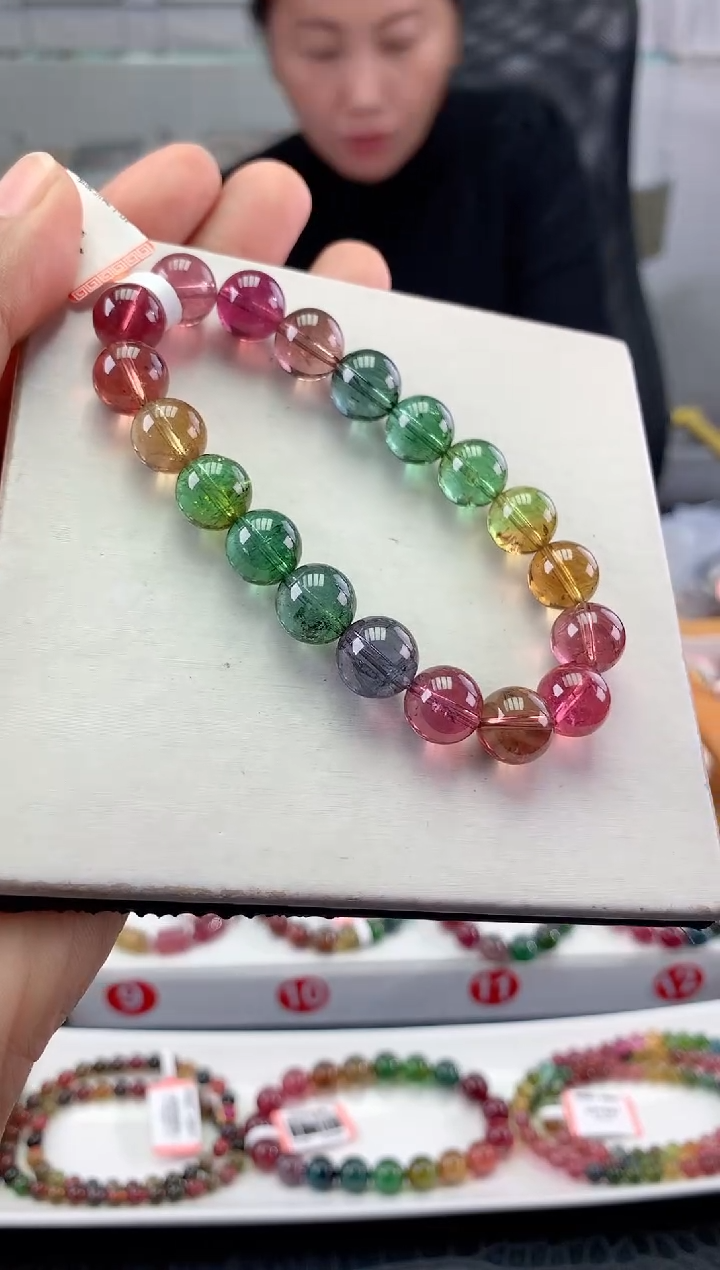 未镶嵌手串碧玺 多样性发一条