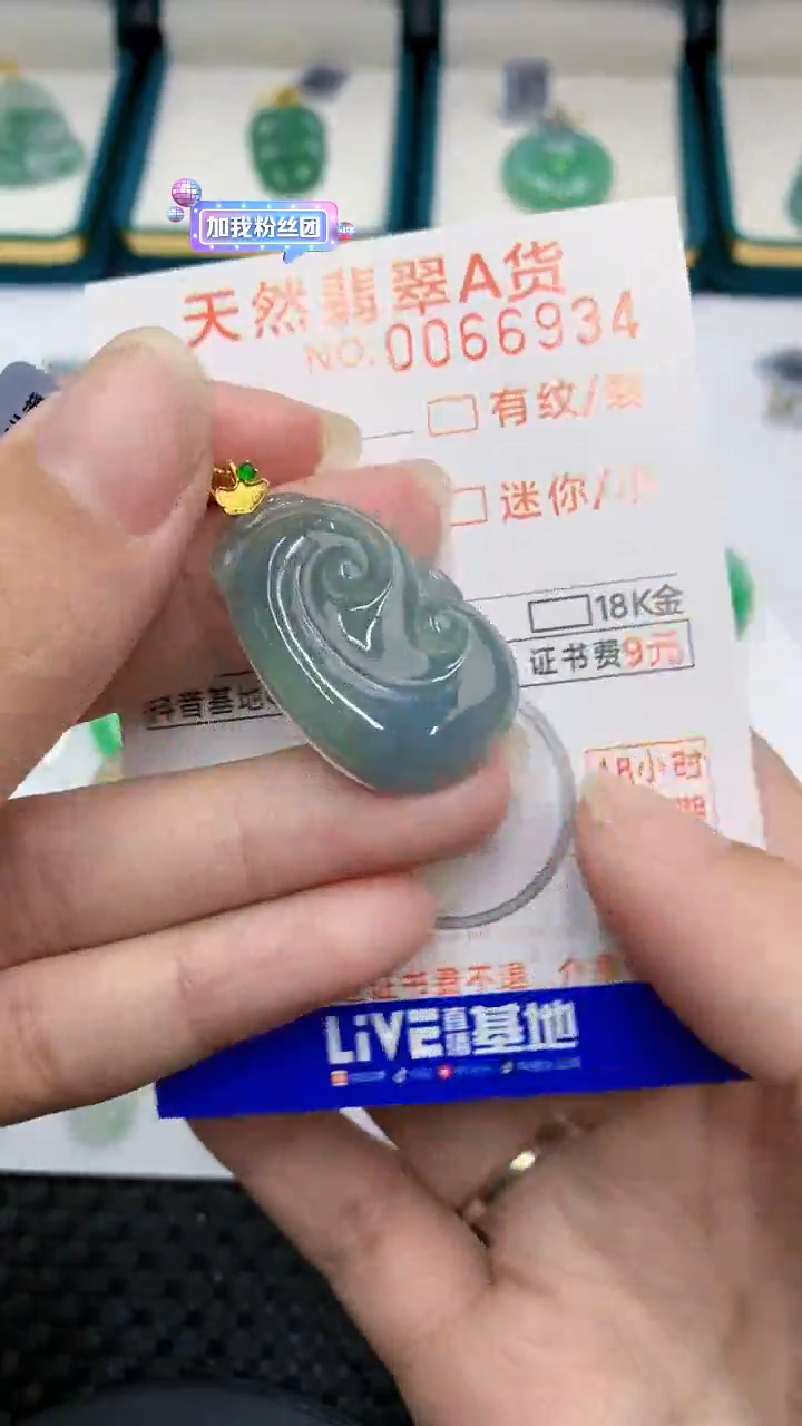 【闪购商品】翡翠颈饰18K金镶嵌            8
