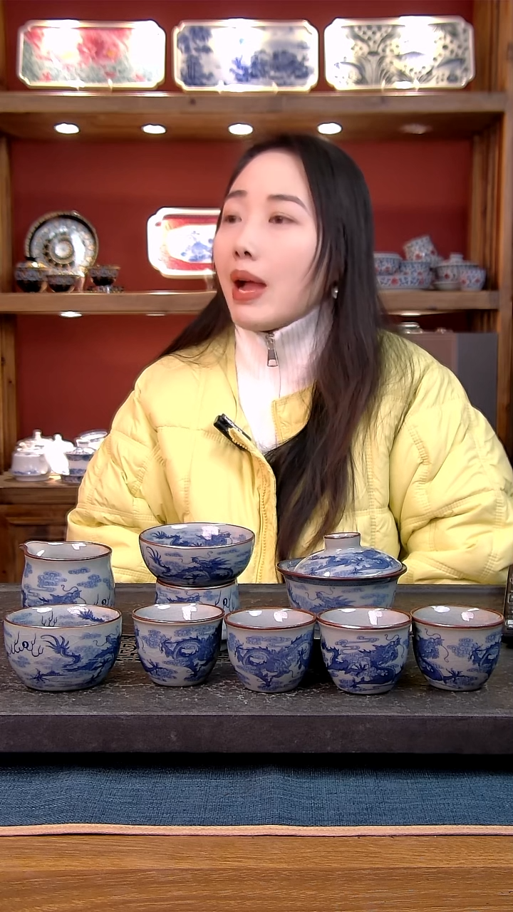 简装家用款8件套 老陶泥开片纹陶瓷茶具