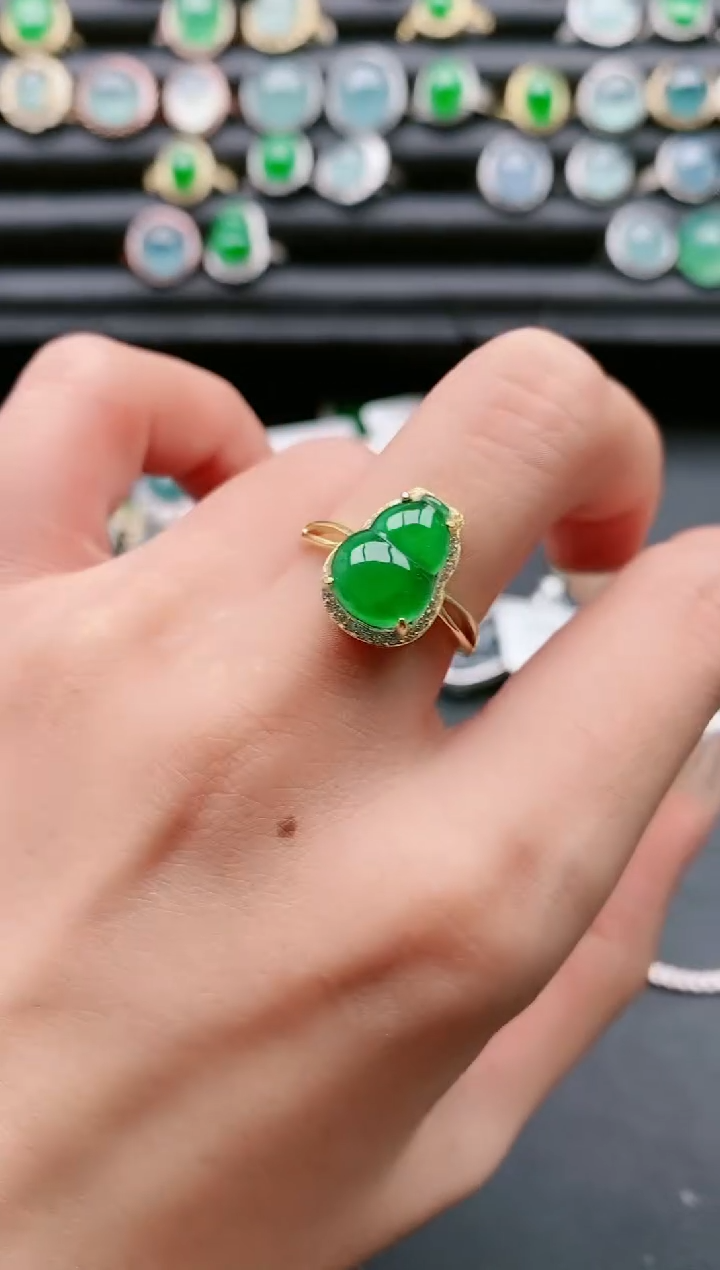 【闪购商品】翡翠戒指银S925镶嵌1111111