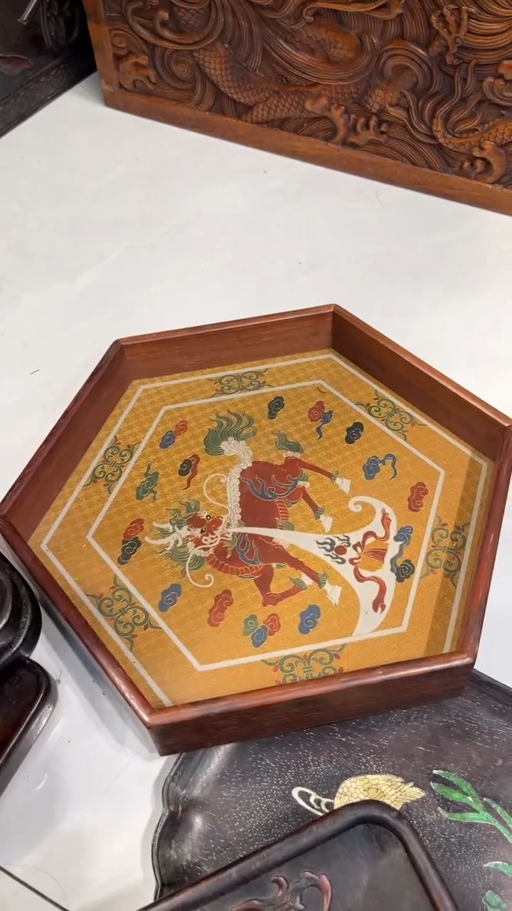 【闪购商品】木六角茶盘茶盘茶盘