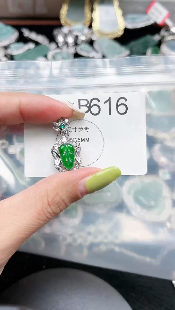 【闪购商品】翡翠颈饰未镶嵌616赠皮绳