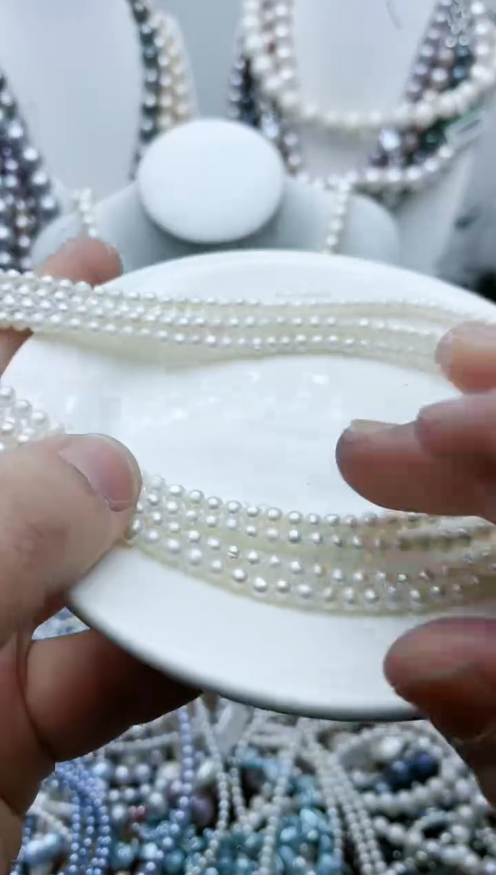 【闪购商品】淡水珍珠颈饰钛钢6