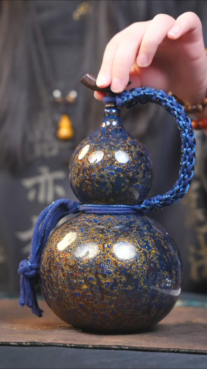 【闪购商品】YK219漆艺酒葫芦不包手串及旋转底座