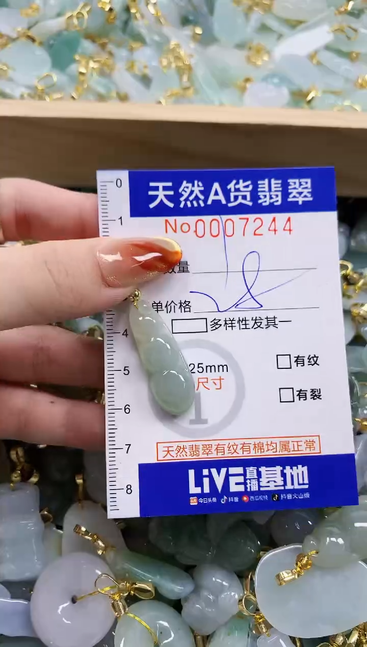 颈饰未镶嵌翡翠天然A货翡翠