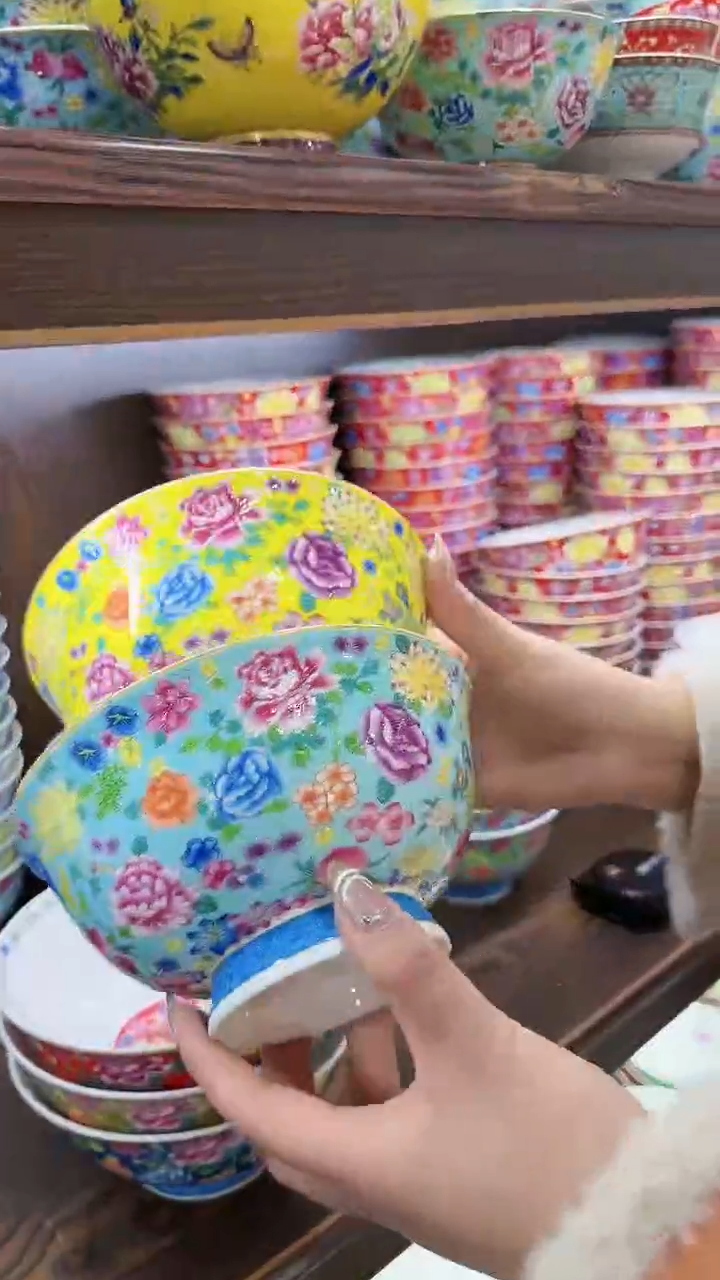 【闪购商品】瓷片6英寸面碗2个景德镇陶瓷