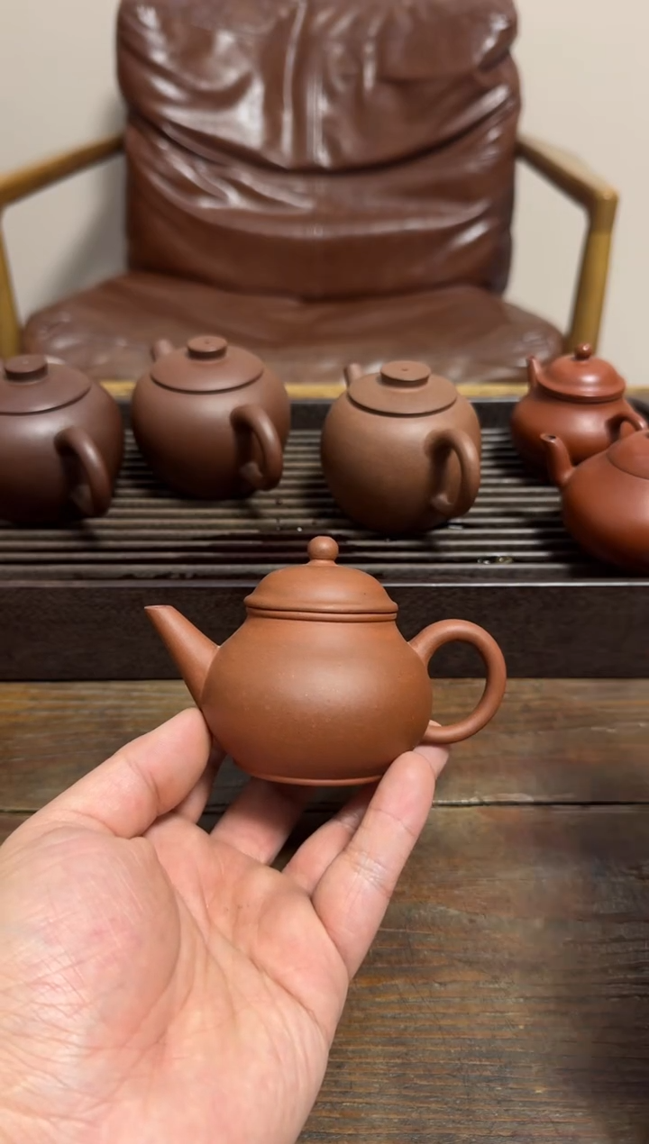 茶壶紫砂紫泥芭乐壶100CC