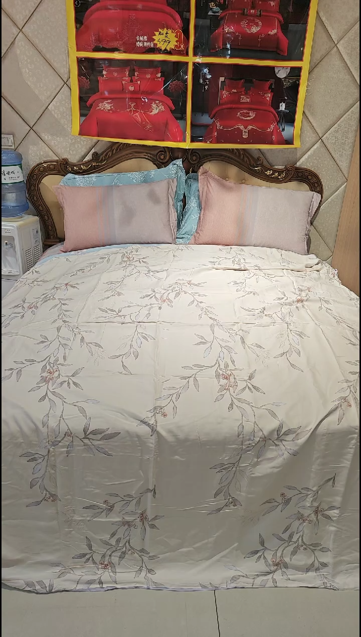 棉天丝棉磨毛被套2.2*2.4贴身不是磨毛