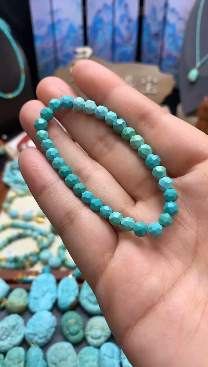 【闪购商品】绿松石手链未镶嵌高瓷绿松石手链