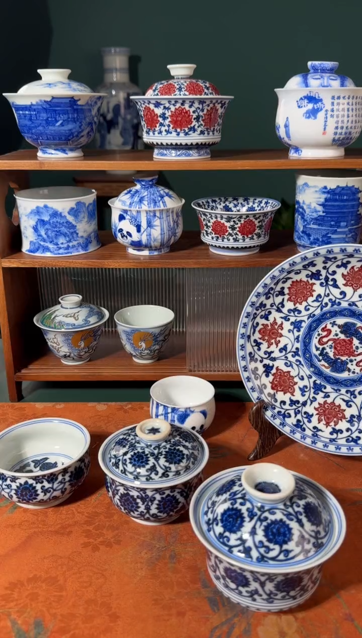 【闪购商品】杯小桥窑联名款 以和为贵盖碗