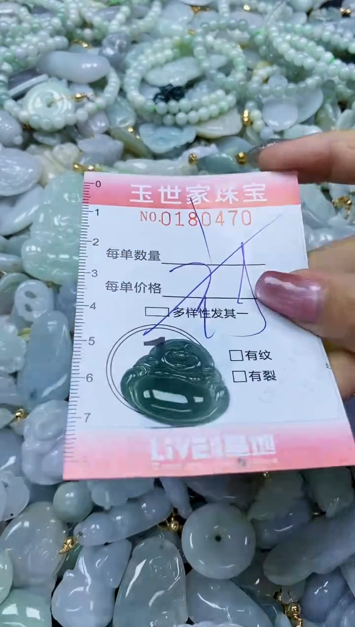 【闪购商品】翡翠颈饰未镶嵌闪购0180470多样性发其一