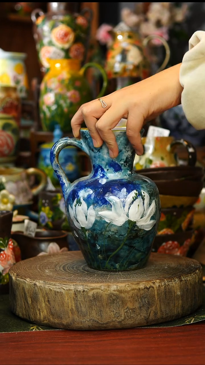 陶瓷151景德镇手工手绘釉下彩