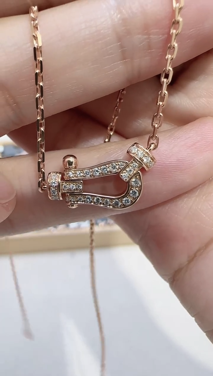 【闪购商品】天然钻石套链18K金镶嵌多样性发货发其一