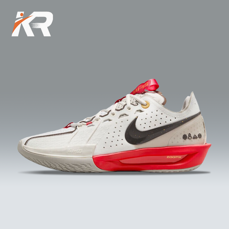 耐克（NIKE）男鞋Air Zoom GT Cut 3 EP帆白红 蛇年 男子低帮实战篮
