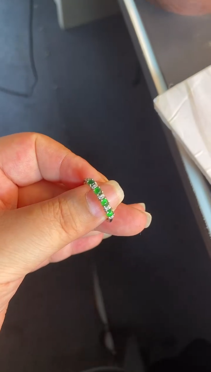 吊坠(不含链)银S925镶嵌翡翠1