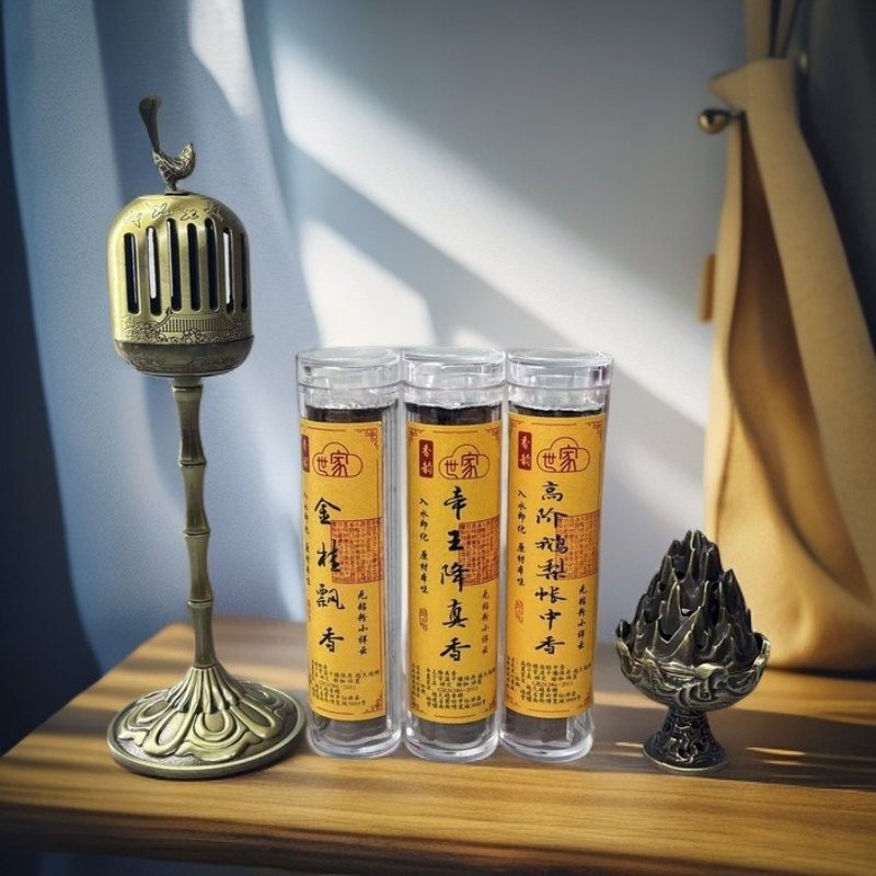 喜上眉梢宫灯炉无粘粉小祥云赠鹅梨➕金桂➕降真香