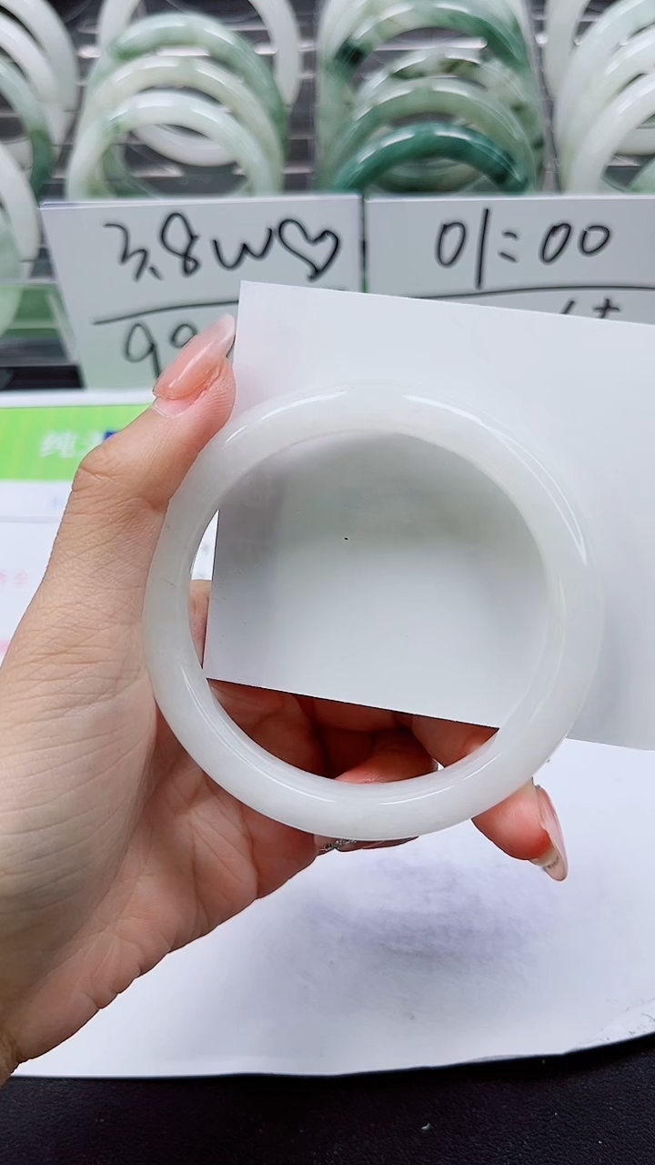 【闪购商品】石英质玉手镯未镶嵌A293-59/60