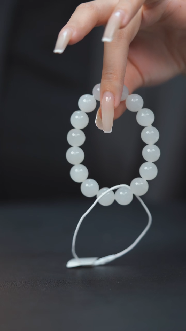未镶嵌手串和田玉HC30241白冰手串