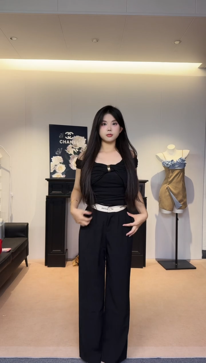 拼接西裤 XL腰围72/裤长107